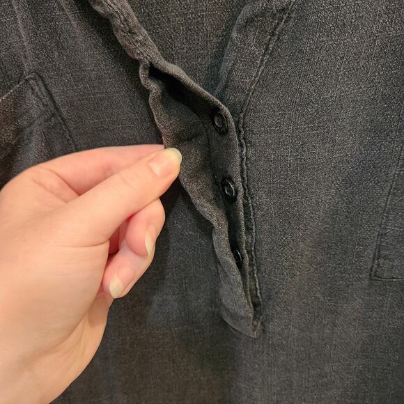 Torrid Harper Rayon Slub Pullover 3/4 Sleeve Blouse Casual Top Black Size 3X - Picture 8 of 11